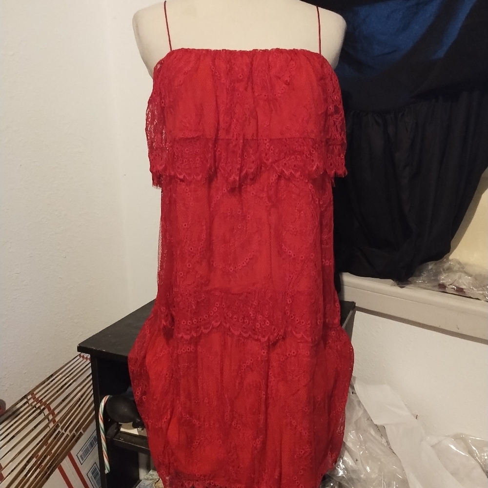Phoebe Couture Fuschia Lace Dress